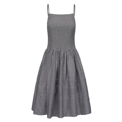 BLACK GINGHAM SYLVIA DRESS