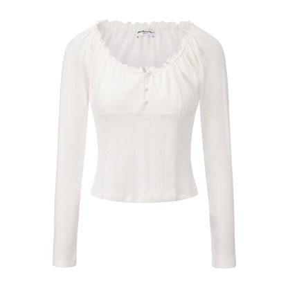 WHITE WELL-EDUCATED TOP