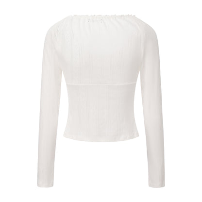 WHITE WELL-EDUCATED TOP