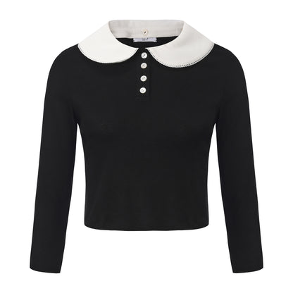 BLACK GENTLE TOP