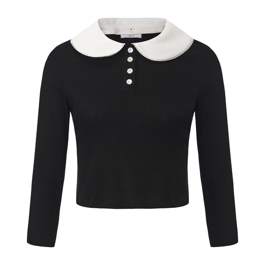 BLACK GENTLE TOP