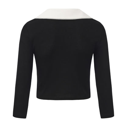 BLACK GENTLE TOP