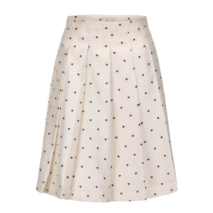 HEART POLKA DOT NINI PLEATED SKIRT