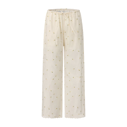 DAISY EMBROIDERY WIND CHIME PANTS SET
