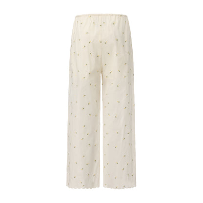 DAISY EMBROIDERY WIND CHIME PANTS SET