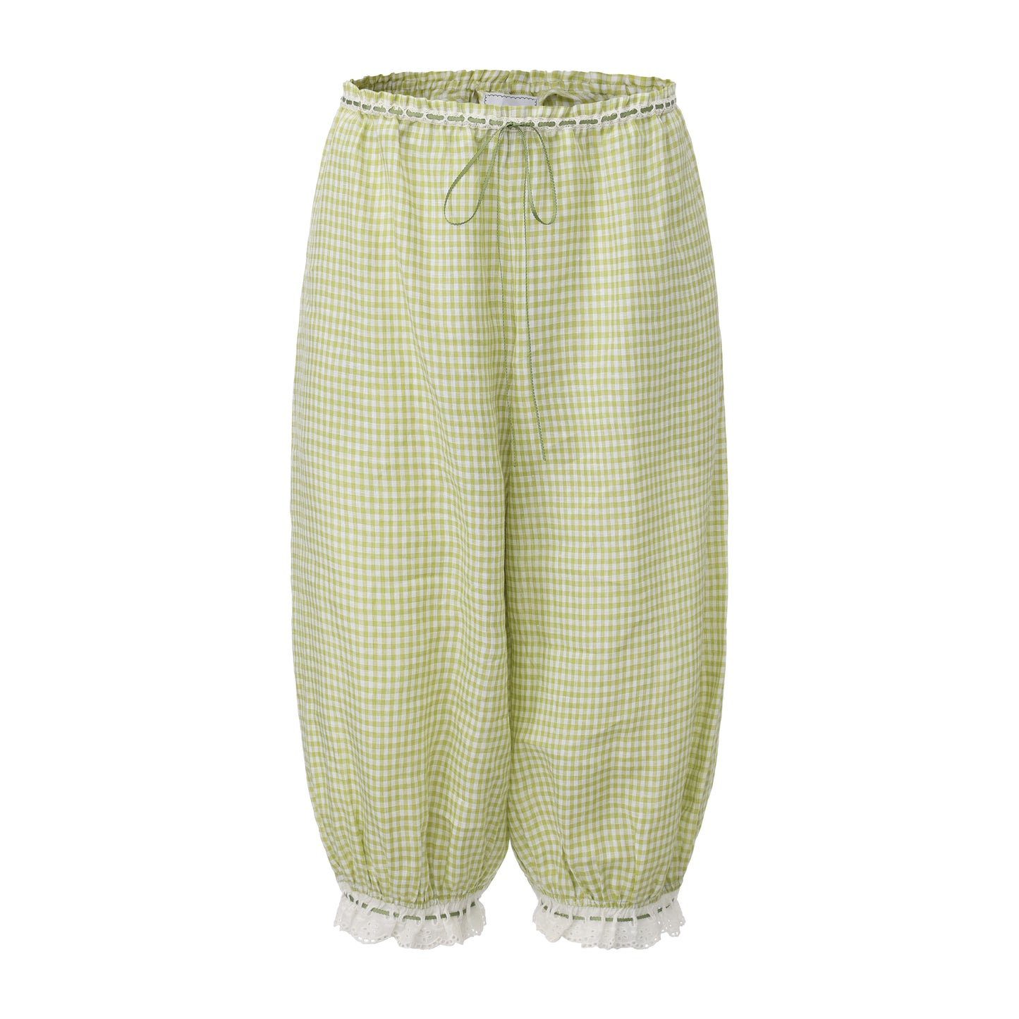 GREEN GINGHAM SET