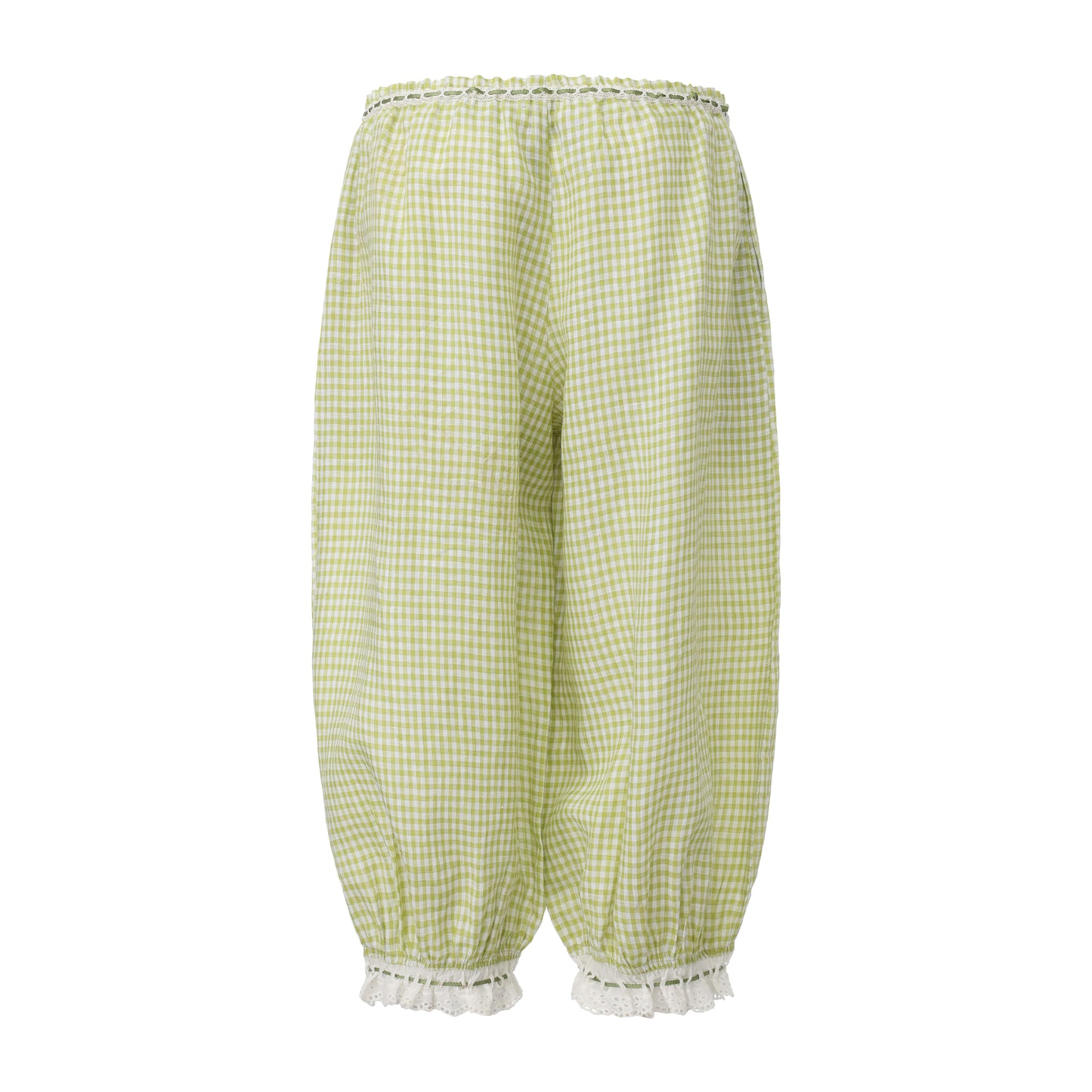 GREEN GINGHAM SET