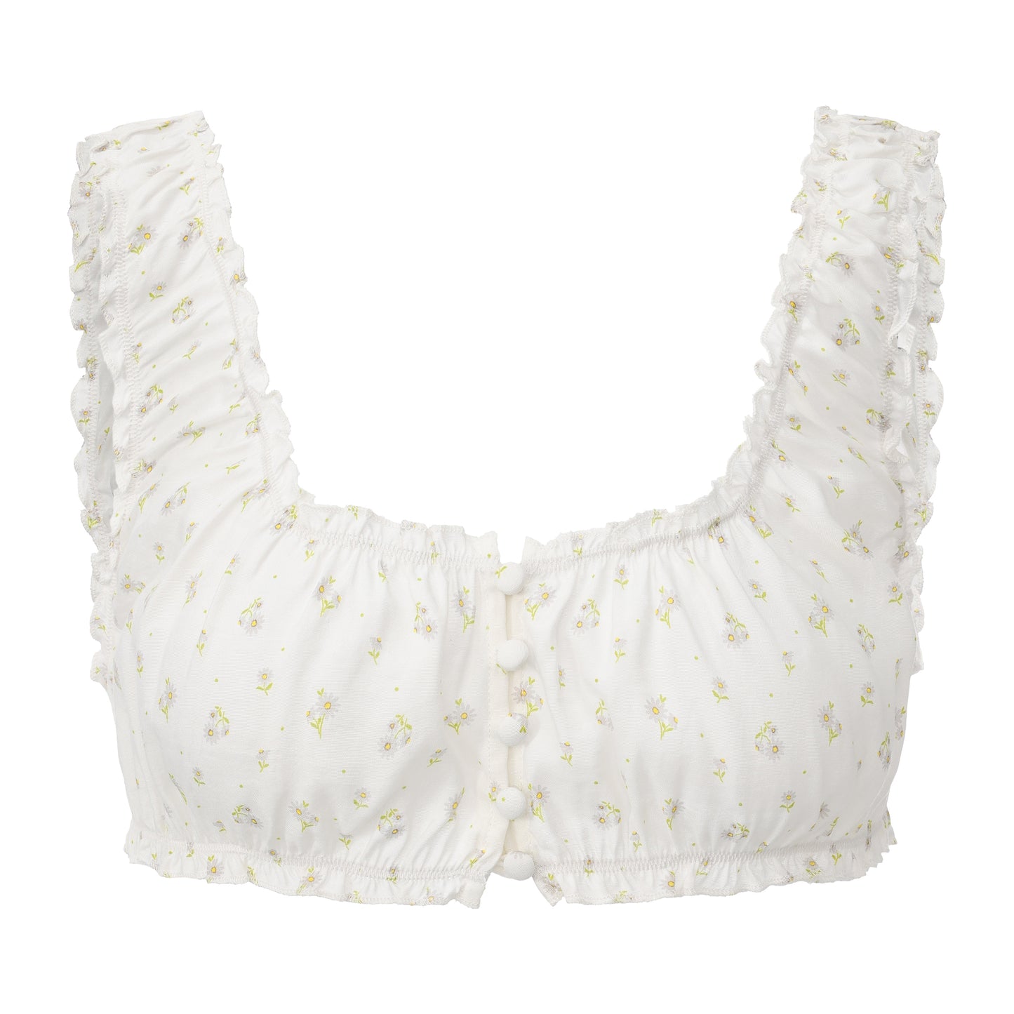 WHITE PRINT MANMAN BRA
