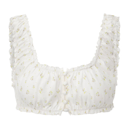 WHITE PRINT MANMAN BRA