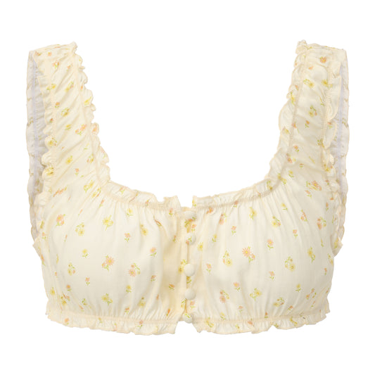 YELLOW PRINT MANMAN BRA