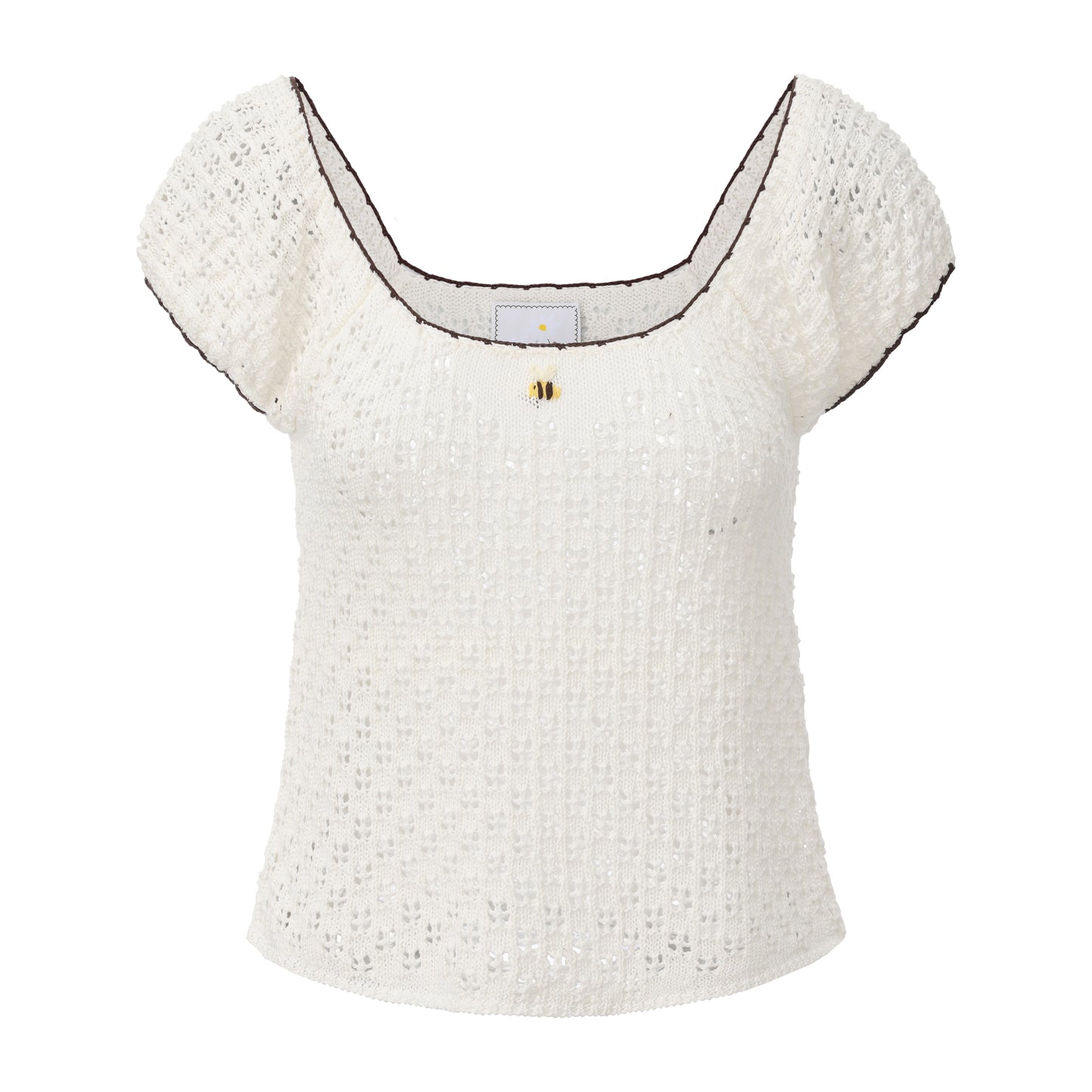 BEIGE BEE KNITTING SET