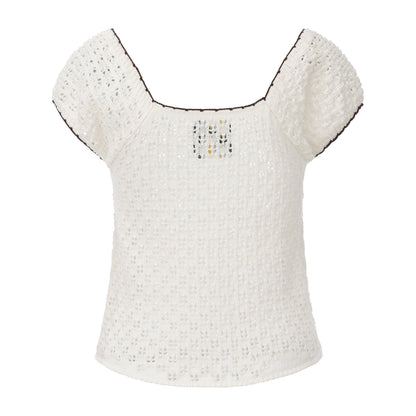 BEIGE BEE KNITTING SET