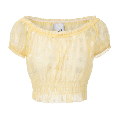 YELLOW JACQUARD SUGAR-FREE SET