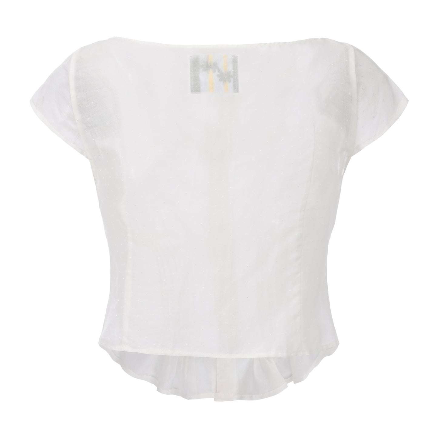 WHITE POLKA DOT ANGEL TOP