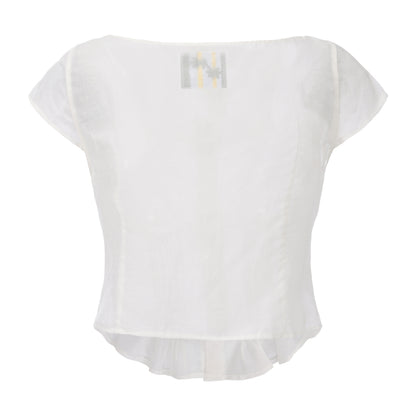 WHITE POLKA DOT ANGEL TOP
