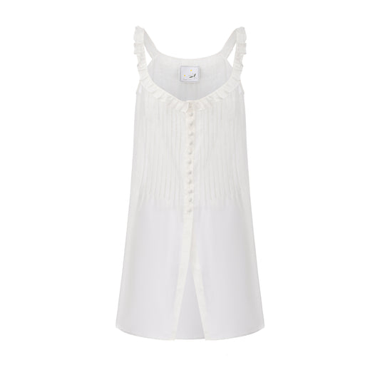 WHITE POLKA DOT ANGEL DRESS