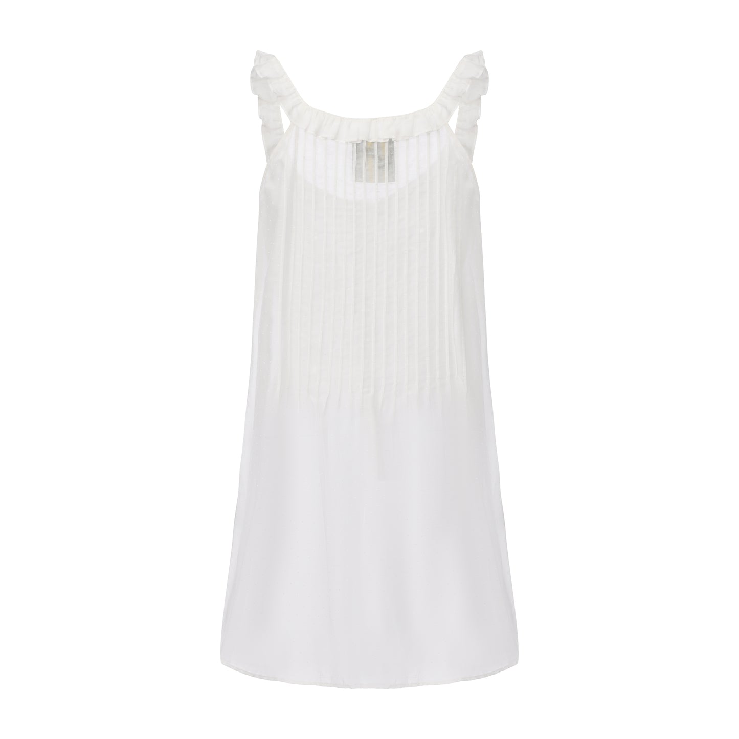 WHITE POLKA DOT ANGEL DRESS