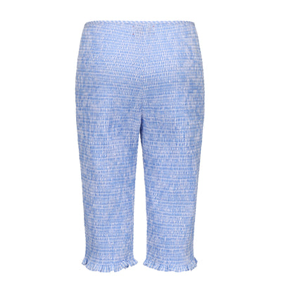 BLUE GINGHAM LOLLIPOP SMOCK CAPRI