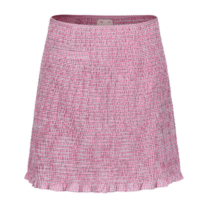 PINK CHECK KIKI SMOCK SKIRT