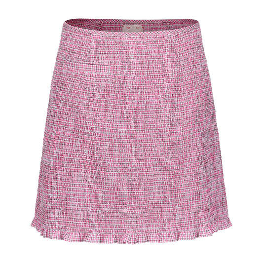 PINK CHECK KIKI SMOCK SKIRT