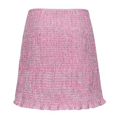 PINK CHECK KIKI SMOCK SKIRT
