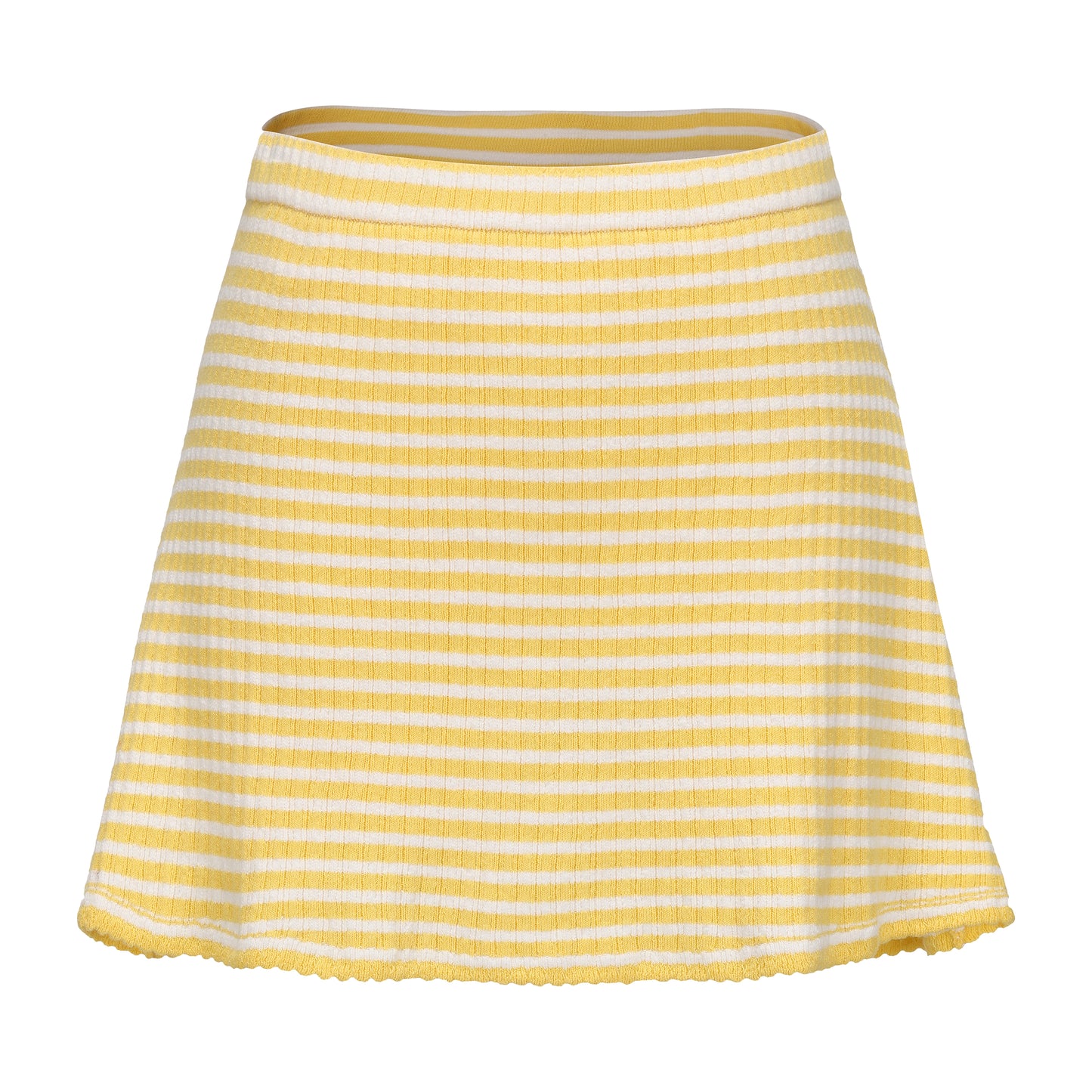 YELLOW MIMI VEST AND MIMI MINI SKIRT