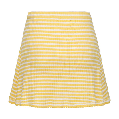 YELLOW MIMI VEST AND MIMI MINI SKIRT