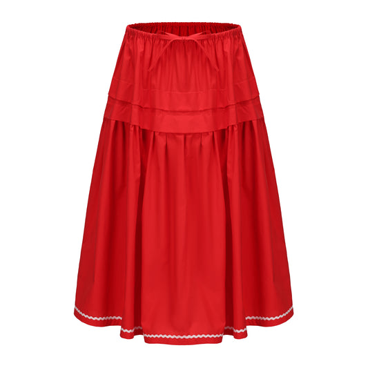 RED ELLIE SKIRT