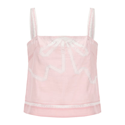 PINK BELLA BOW TOP