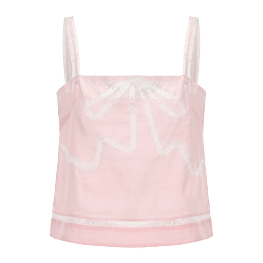 PINK BELLA BOW TOP