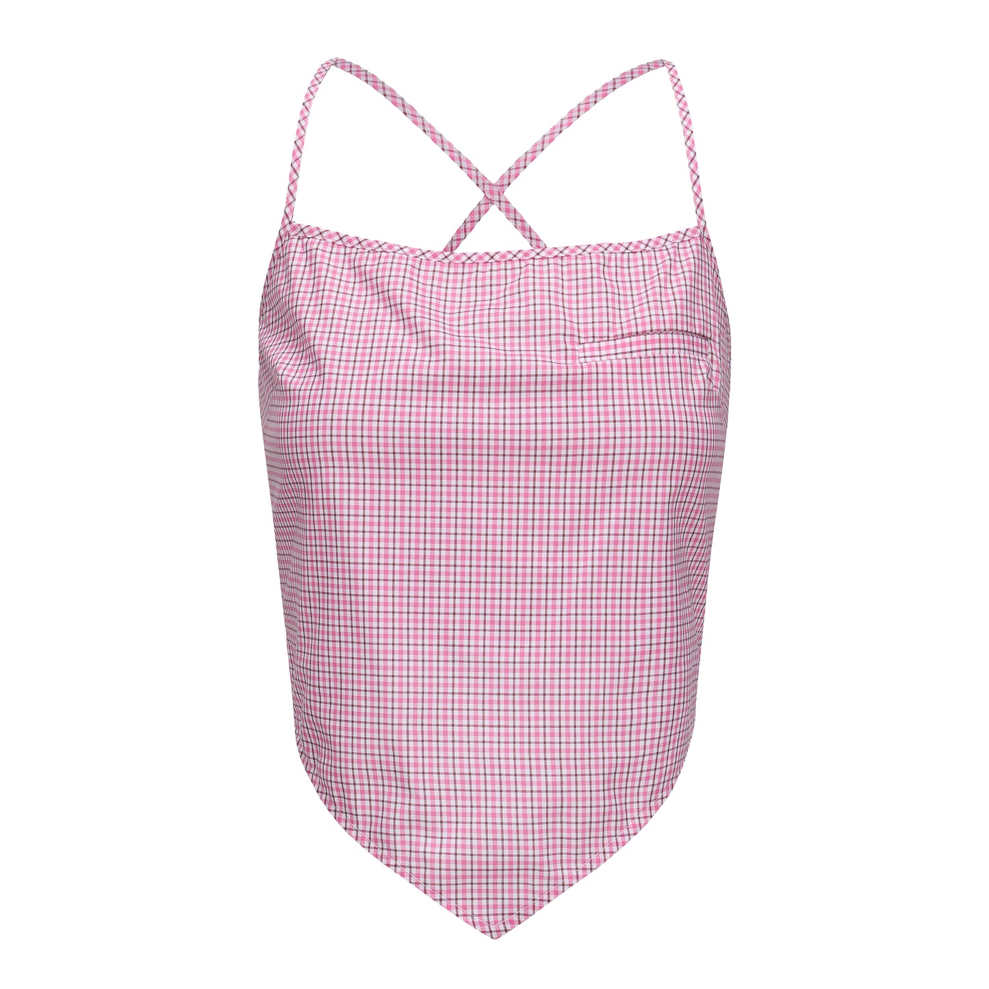 PINK CHECK BABY TOP