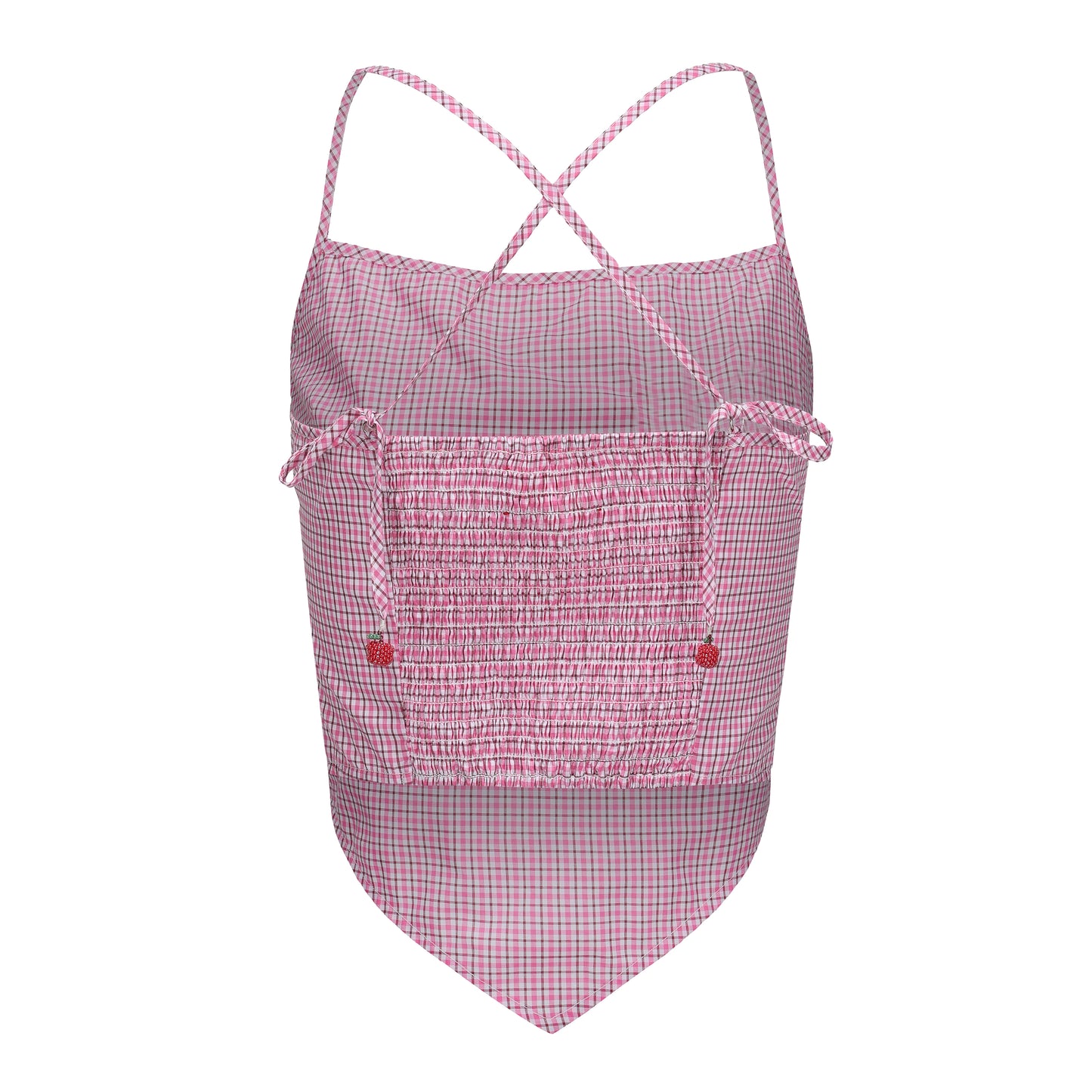PINK CHECK BABY TOP