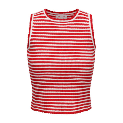 RED MIMI VEST AND MIMI MINI SKIRT