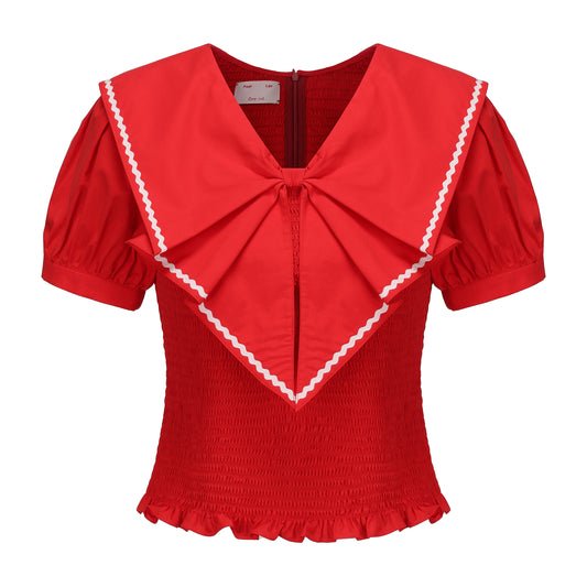 RED ORIGAMI SHIRT