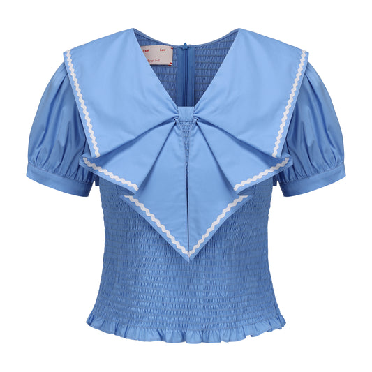 BLUE ORIGAMI SHIRT