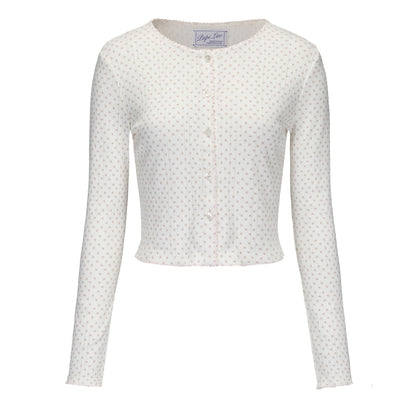 PINK FLORAL PRINT OMA CARDIGAN