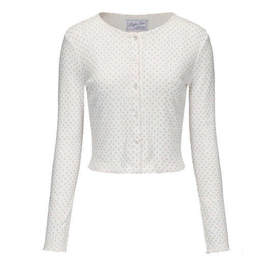 PINK FLORAL PRINT OMA CARDIGAN