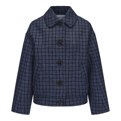 BLUE CHECK WARMY JACKET