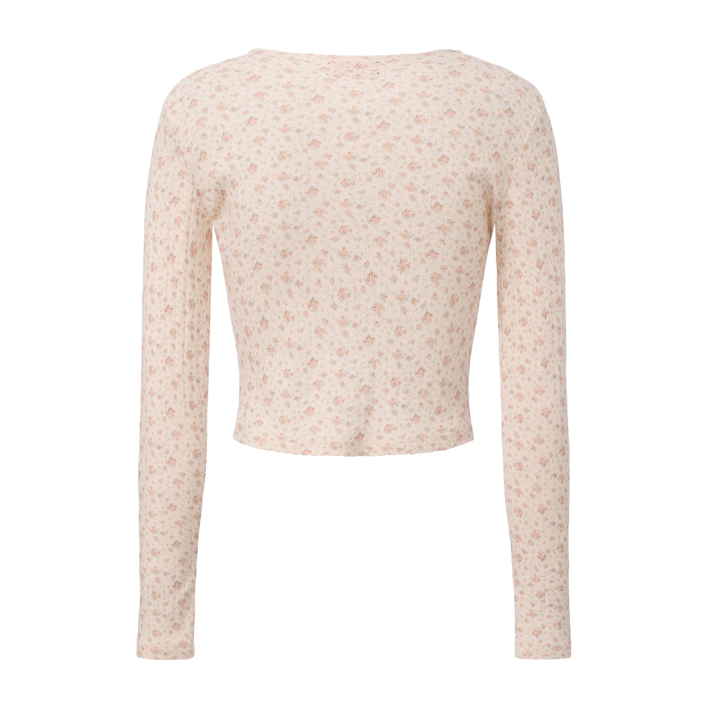 BEIGE FLORAL PRINT SHYNESS CARDIGAN