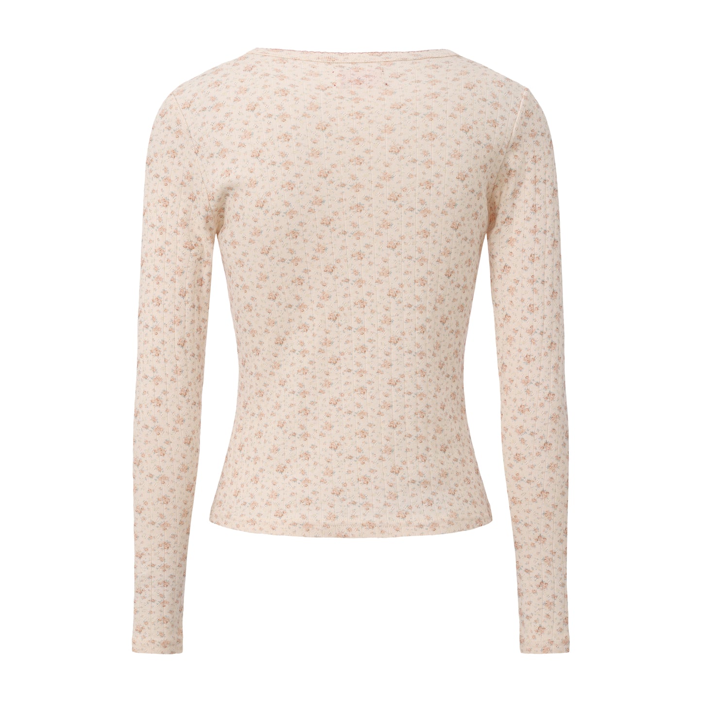 BEIGE FLORAL PRINT HOMEBODY TOP