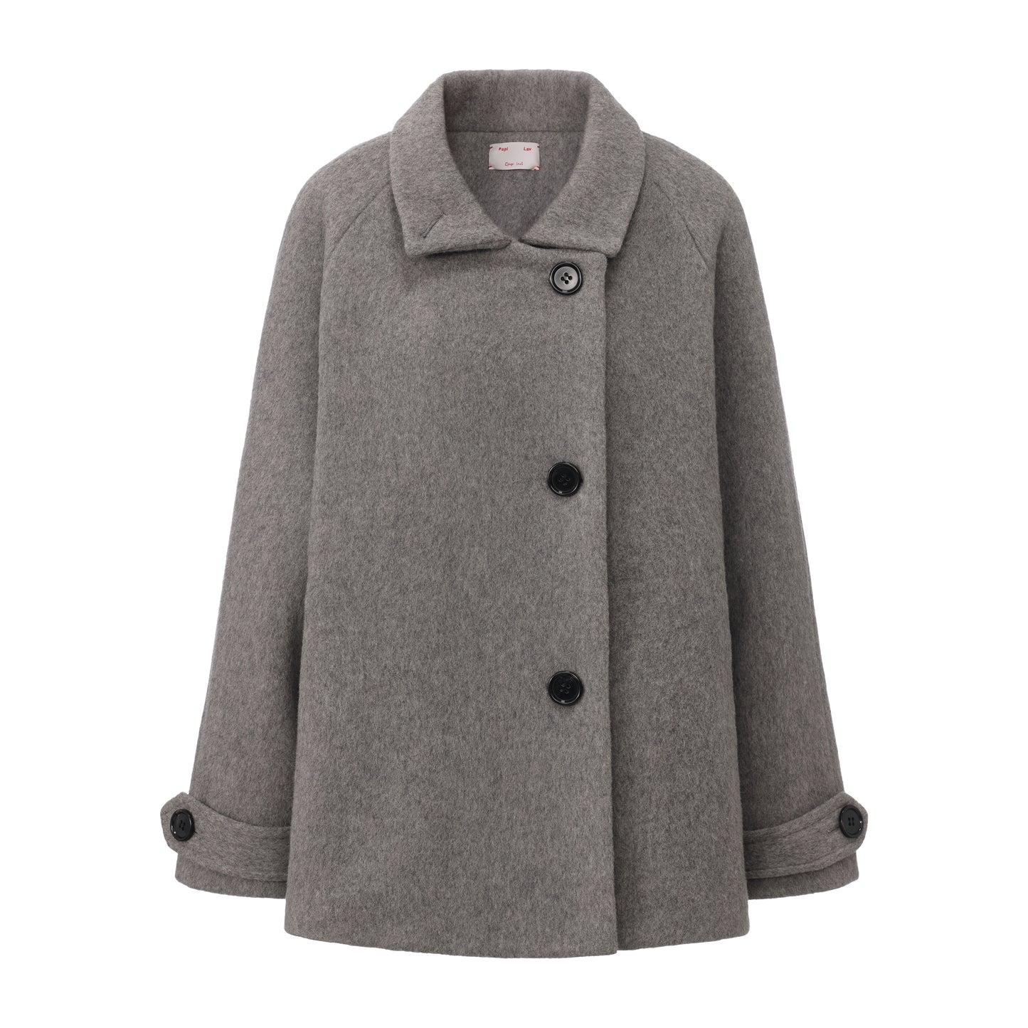 GREY LOVE KNOT COAT