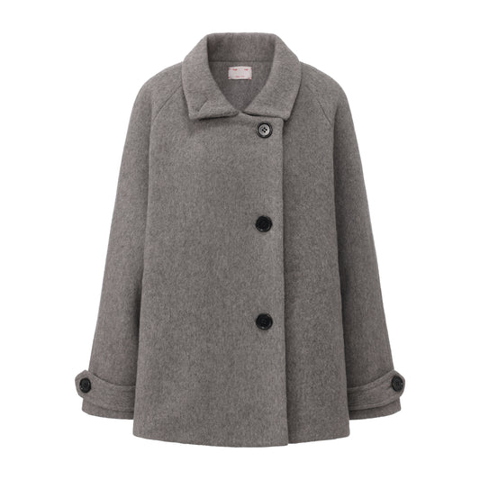 GREY LOVE KNOT COAT