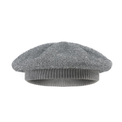 SHINY KNIT BERET