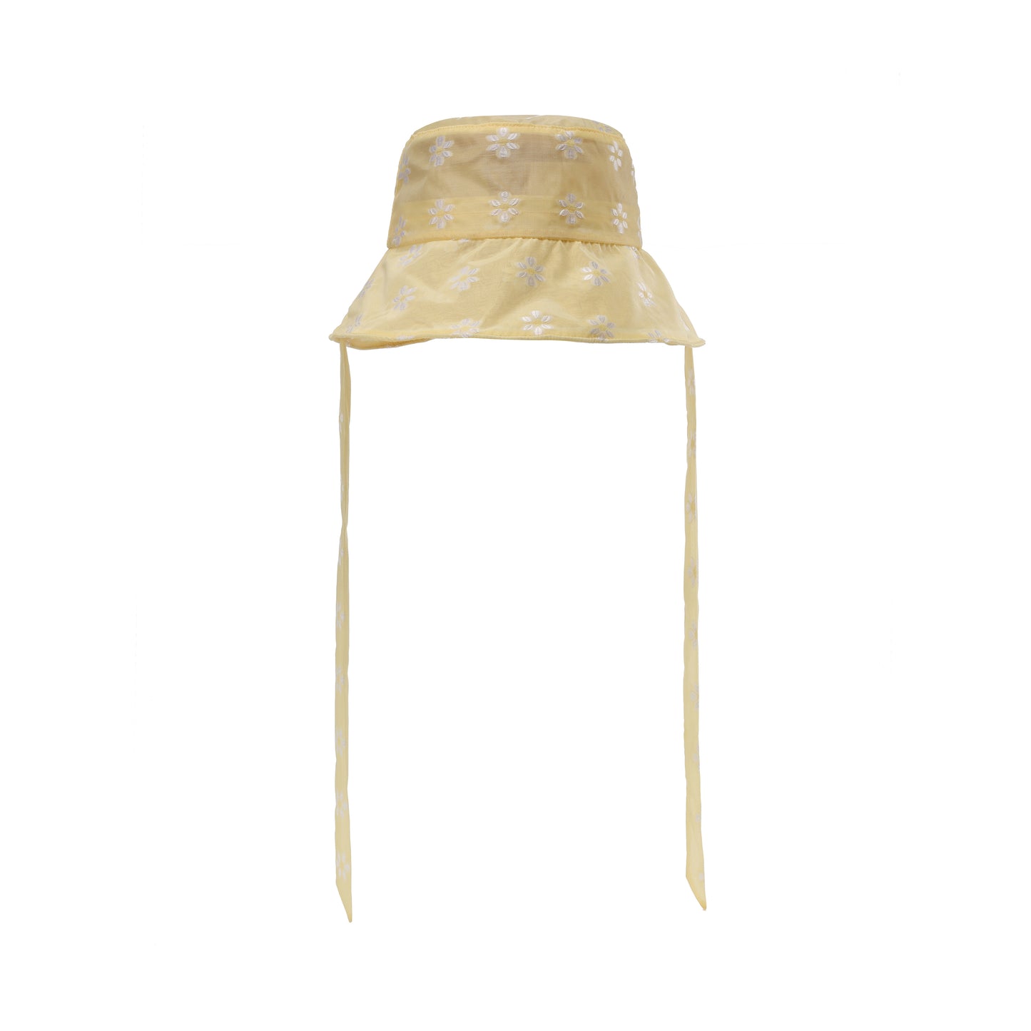 YELLOW JACQUARD SUGAR-FREE BUCKET HAT