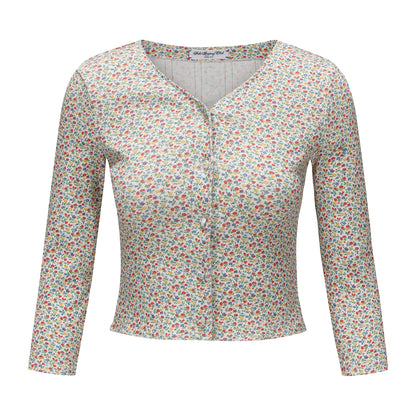 FLORAL PRINT DIARY CARDIGAN