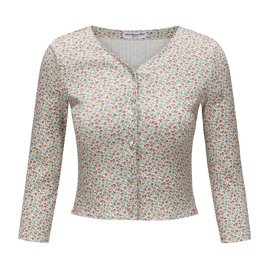 FLORAL PRINT DIARY CARDIGAN