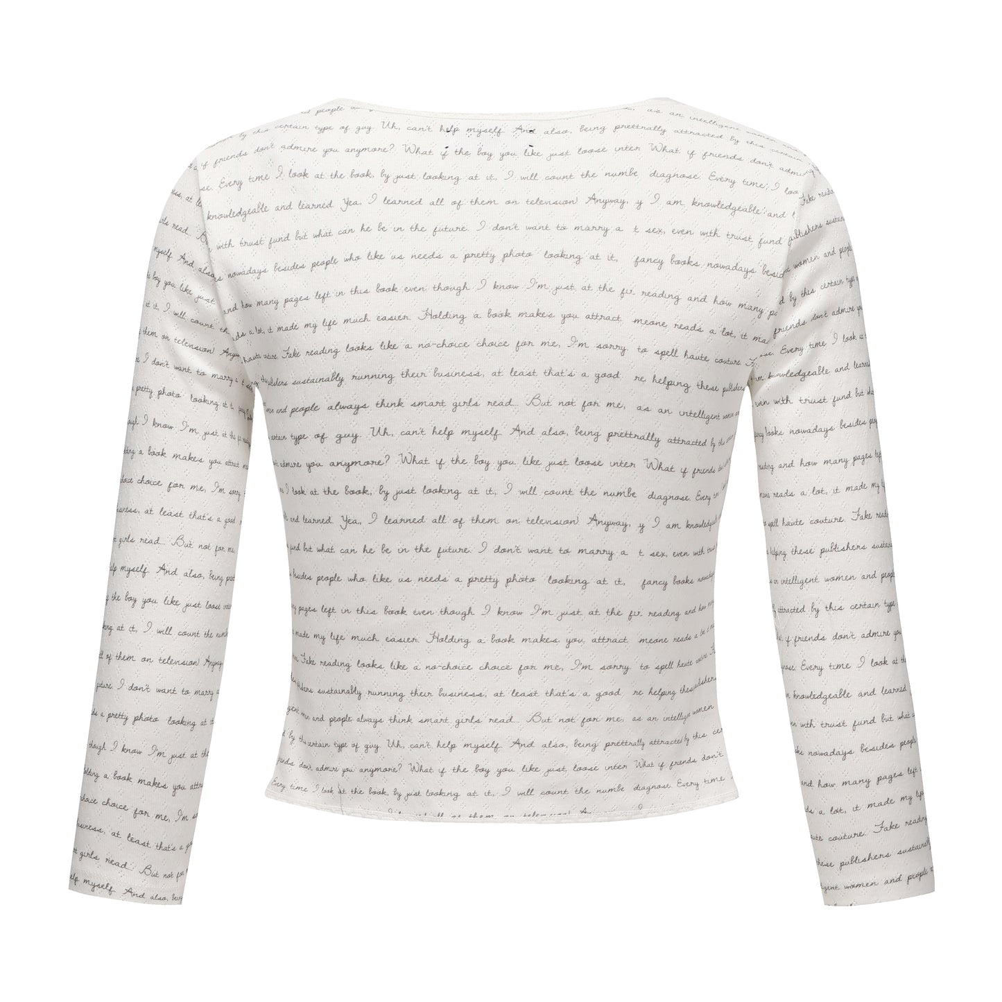 DIARY PRINT DIARY CARDIGAN