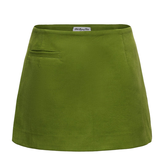 GREEN MAGGIE MINI SKIRT