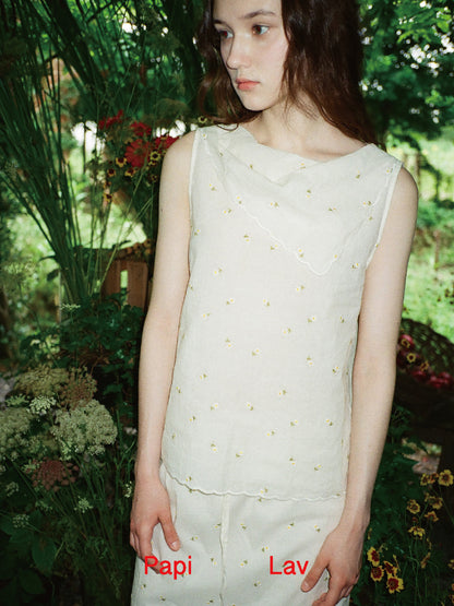 DAISY EMBROIDERY WIND CHIME SKIRT SET