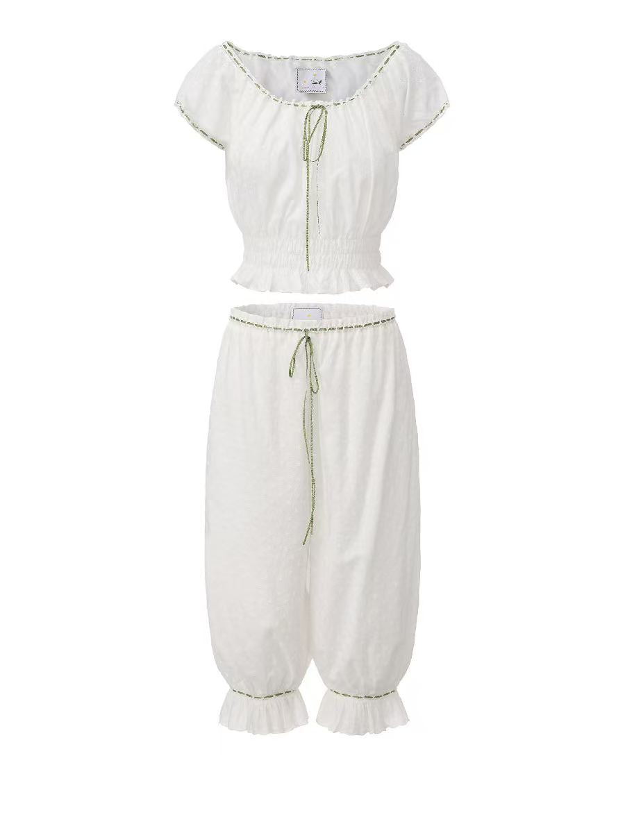 WHITE LAWN DANCE SET